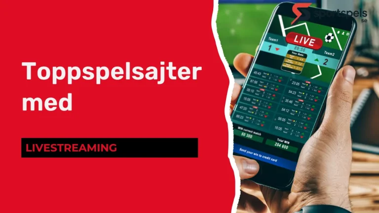 Toppspelsajter med livestreaming