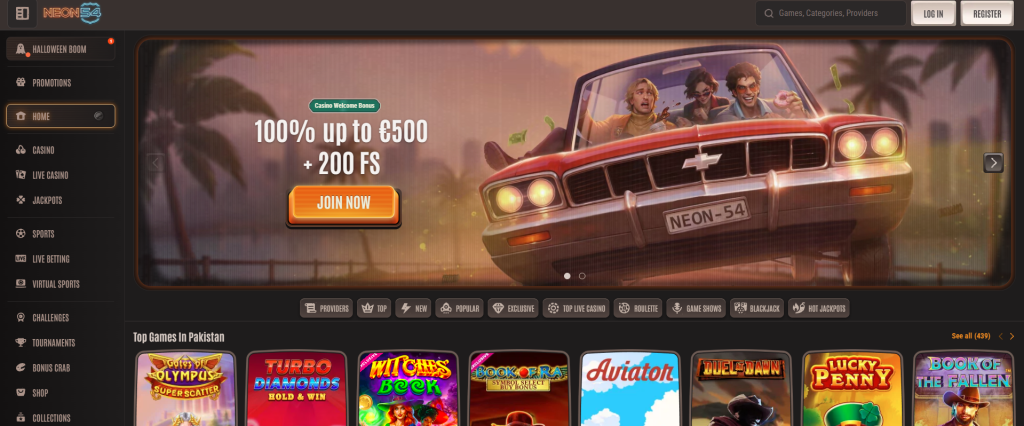 Pay N Play-bettingsajterna - Neon54