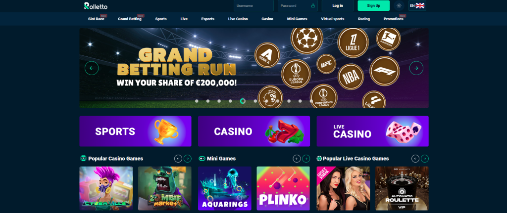 Toppspelsajter - Rolletto