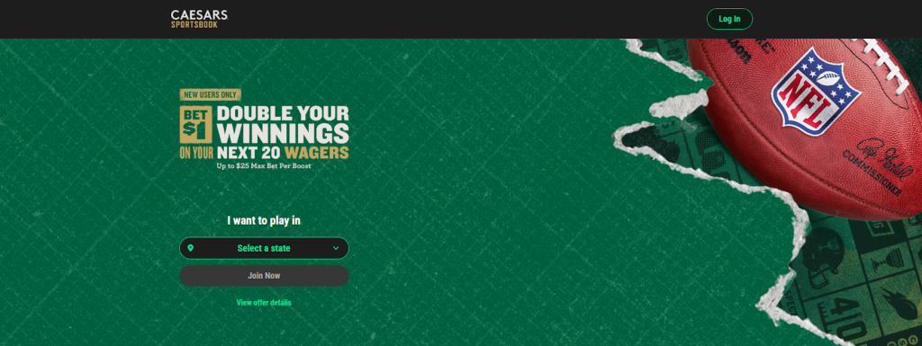 Sajterna för hockeyspel - Caesars Sportsbook